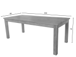 ΤΡΑΠΕΖΙ WOOLY PAKOWORLD TEAK ΞΥΛΟ ΣΕ ΦΥΣΙΚΗ ΑΠΟΧΡΩΣΗ 220X90X75ΕΚ