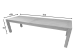 ΤΡΑΠΕΖΙ PABLO PAKOWORLD TEAK ΞΥΛΟ ΣΕ ΦΥΣΙΚΗ ΑΠΟΧΡΩΣΗ 300X100X76ΕΚ