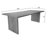 ΤΡΑΠΕΖΙ ZIBRA PAKOWORLD TEAK ΞΥΛΟ ΣΕ ΦΥΣΙΚΗ ΑΠΟΧΡΩΣΗ 220X100X75ΕΚ