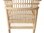 ΠΟΛΥΘΡΟΝΑ NECORIAN PAAKOWORLD TEAK ΞΥΛΟ ΜΕ PE RATTAN ΣΕ ΦΥΣΙΚΗ ΑΠΟΧΡΩΣΗ ΚΑΙ ΛΕΥΚΟ ΜΑΞΙΛΑΡΙ 80X70X87ΕΚ
