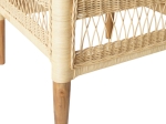 ΠΟΛΥΘΡΟΝΑ NECORIAN PAAKOWORLD TEAK ΞΥΛΟ ΜΕ PE RATTAN ΣΕ ΦΥΣΙΚΗ ΑΠΟΧΡΩΣΗ ΚΑΙ ΛΕΥΚΟ ΜΑΞΙΛΑΡΙ 80X70X87ΕΚ