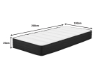 ΣΤΡΩΜΑ CASMERIANE PAKOWORLD POCKET SPRING ROLL PACK ΜΟΝΗΣ ΟΨΗΣ 100X200X20ΕΚ