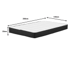 ΣΤΡΩΜΑ CASMERIANE PAKOWORLD POCKET SPRING ROLL PACK ΜΟΝΗΣ ΟΨΗΣ 140X200X20ΕΚ