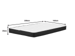 ΣΤΡΩΜΑ CASMERIANE PAKOWORLD POCKET SPRING ROLL PACK ΜΟΝΗΣ ΟΨΗΣ 160X200X20ΕΚ