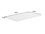 ΑΝΩΣΤΡΩΜΑ CASMERIANE PAKOWORLD ROLL PACK ΛΕΥΚΟ ΥΦΑΣΜΑ-MEMORY FOAM 150X200X5ΕΚ