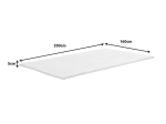 ΑΝΩΣΤΡΩΜΑ CASMERIANE PAKOWORLD ROLL PACK ΛΕΥΚΟ ΥΦΑΣΜΑ-MEMORY FOAM 160X200X5ΕΚ
