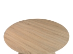 ΤΡΑΠΕΖΙ BIBBLE PAKOWORLD MDF ΣΕ ΦΥΣΙΚΗ ΑΠΟΧΡΩΣΗ Φ120X76ΕΚ