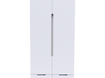 ΝΤΟΥΛΑΠΑ ΔΙΦΥΛΛΗ AFINA PAKOWORLD MDF ΣΕ ΛΕΥΚΗ GLOSSY ΑΠΟΧΡΩΣΗ 100X57X213ΕΚ
