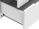 ΣΥΡΤΑΡΙΕΡΑ AFINA PAKOWORLD MDF ΣΕ ΛΕΥΚΗ GLOSSY ΑΠΟΧΡΩΣΗ 90X44X101ΕΚ