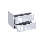 ΚΟΜΟΔΙΝΟ AFINA PAKOWORLD MDF ΣΕ ΛΕΥΚΗ GLOSSY ΑΠΟΧΡΩΣΗ 50X35X41ΕΚ