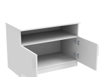 ΝΤΟΥΛΑΠΙ ΧΑΜΗΛΟ GALDOW PAKOWORLD ΣΕ ΛΕΥΚΗ ΑΠΟΧΡΩΣΗ 80X45X60ΕΚ