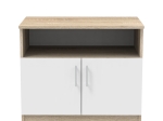 ΝΤΟΥΛΑΠΙ ΧΑΜΗΛΟ GALDOW PAKOWORLD ΣΕ SONOMA-ΛΕΥΚΗ ΑΠΟΧΡΩΣΗ 80X45X60ΕΚ