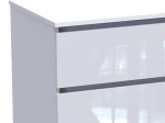ΣΥΡΤΑΡΙΕΡΑ DICAMA PAKOWORLD MDF ΣΕ ΛΕΥΚΗ GLOSSY ΑΠΟΧΡΩΣΗ 85.5X47X98ΕΚ