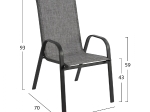 ΣΕΤ ΤΡΑΠΕΖΑΡΙΑ 7ΤΜΧ ΤΡΑΠΕΖΙ BRUNO 150X90 ΜΕ ΠΟΛΥΘΡΟΝΕΣ TEXTILINE ΓΚΡΙ HM11471