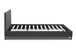ΚΡΕΒΑΤΙ FLAT MEGAPAP ΥΦΑΣΜΑΤΙΝΟ ΧΡΩΜΑ ΑΝΘΡΑΚΙ 150X200ΕΚ.