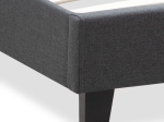 ΚΡΕΒΑΤΙ FLAT MEGAPAP ΥΦΑΣΜΑΤΙΝΟ ΧΡΩΜΑ ΑΝΘΡΑΚΙ 150X200ΕΚ.