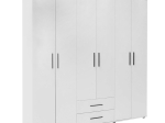 ΝΤΟΥΛΑΠΑ ΡΟΥΧΩΝ BIANCO MEGAPAP ΕΞΑΦΥΛΛΗ ΜΕ ΣΥΡΤΑΡΙΑ ΧΡΩΜΑ ΛΕΥΚΟ 206X52X213ΕΚ.