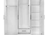 ΝΤΟΥΛΑΠΑ ΡΟΥΧΩΝ BIANCO MEGAPAP ΕΞΑΦΥΛΛΗ ΜΕ ΣΥΡΤΑΡΙΑ ΧΡΩΜΑ ΛΕΥΚΟ 206X52X213ΕΚ.