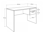 ΓΡΑΦΕΙΟ ΕΡΓΑΣΙΑΣ CONCEPT MEGAPAP ΧΡΩΜΑ ΑΝΘΡΑΚΙ 120X60X75ΕΚ.