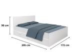 ΚΡΕΒΑΤΙ MONTANA MEGAPAP ΜΕ ΣΥΡΤΑΡΙΑ ΧΡΩΜΑ ΛΕΥΚΟ 160X200ΕΚ.