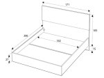 ΚΡΕΒΑΤΙ ORYANA MEGAPAP ΧΡΩΜΑ ΛΕΥΚΟ 160X200ΕΚ.