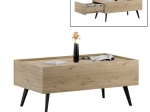 ΤΡΑΠΕΖΑΚΙ ΣΑΛΟΝΙΟΥ LUNA MEGAPAP ΧΡΩΜΑ FLORIDA OAK 102X61X44ΕΚ.