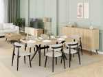 ΤΡΑΠΕΖΙ LUNA MEGAPAP ΧΡΩΜΑ FLORIDA OAK 181X90X75ΕΚ.
