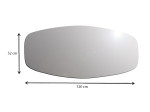 ΚΑΘΡΕΠΤΗΣ ΤΟΙΧΟΥ LUNA MEGAPAP ΧΡΩΜΑ ΜΑΥΡΟ 120X2X52ΕΚ.