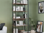 ΒΙΒΛΙΟΘΗΚΗ CONNECT MEGAPAP ΧΡΩΜΑ ΚΑΡΥΔΙ 73X35X172ΕΚ.