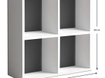 ΒΙΒΛΙΟΘΗΚΗ CUBE MEGAPAP ΑΠΟ ΜΕΛΑΜΙΝΗ ΧΡΩΜΑ ΛΕΥΚΟ 60X23X60ΕΚ.
