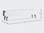 ΕΠΙΠΛΟ ΤΗΛΕΟΡΑΣΗΣ LOTUS MEGAPAP ΧΡΩΜΑ ΓΚΡΙ ΡΕΤΡΟ 120X30X40ΕΚ.