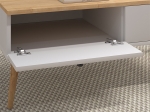 ΤΡΑΠΕΖΑΚΙ ΣΑΛΟΝΙΟΥ ALIS MEGAPAP ΧΡΩΜΑ ΛΕΥΚΟ - OAK 110X50X40ΕΚ.
