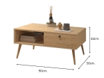 ΤΡΑΠΕΖΑΚΙ ΣΑΛΟΝΙΟΥ NAPOLI MEGAPAP ΧΡΩΜΑ OAK 90X50X44ΕΚ.