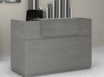 ΓΡΑΦΕΙΟ RECEPTION LEMMON MEGAPAP ΧΡΩΜΑ ΓΚΡΙ ΣΚΥΡΟΔΕΜΑΤΟΣ 160X70X110ΕΚ.