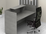 ΓΡΑΦΕΙΟ RECEPTION LEMMON MEGAPAP ΧΡΩΜΑ ΓΚΡΙ ΣΚΥΡΟΔΕΜΑΤΟΣ 160X70X110ΕΚ.
