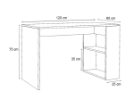 ΓΡΑΦΕΙΟ ΕΡΓΑΣΙΑΣ MIKRO MEGAPAP ΧΡΩΜΑ ΛΕΥΚΟ 120X60X75ΕΚ.