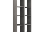 ΒΙΒΛΙΟΘΗΚΗ ANSER MEGAPAP ΧΡΩΜΑ ΓΚΡΙ ΣΚΥΡΟΔΕΜΑΤΟΣ 69,8X29X142ΕΚ.