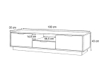 ΕΠΙΠΛΟ ΤΗΛΕΟΡΑΣΗΣ MENSA MEGAPAP ΧΡΩΜΑ ΚΑΡΥΔΙ 180X35X43CM.