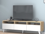 ΕΠΙΠΛΟ ΤΗΛΕΟΡΑΣΗΣ DELUXE MEGAPAP ΧΡΩΜΑ ΛΕΥΚΟ - ΦΥΣΙΚΟ ΟΞΙΑΣ 180X35X47CM.