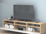 ΕΠΙΠΛΟ ΤΗΛΕΟΡΑΣΗΣ DELUXE MEGAPAP ΧΡΩΜΑ ΛΕΥΚΟ - ΦΥΣΙΚΟ ΟΞΙΑΣ 180X35X47CM.