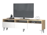ΕΠΙΠΛΟ ΤΗΛΕΟΡΑΣΗΣ DELUXE MEGAPAP ΧΡΩΜΑ ΛΕΥΚΟ - ΦΥΣΙΚΟ ΟΞΙΑΣ 180X35X47CM.