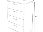 ΣΥΡΤΑΡΙΕΡΑ VELIKA MEGAPAP ΧΡΩΜΑ ΚΑΡΥΔΙ 73X44X96ΕΚ.