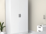 ΝΤΟΥΛΑΠΑ ΡΟΥΧΩΝ VICTORIA MEGAPAP ΔΙΦΥΛΛΗ ΧΡΩΜΑ ΛΕΥΚΟ 100X60X181ΕΚ.