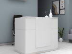 ΓΡΑΦΕΙΟ ΥΠΟΔΟΧΗΣ - RECEPTION GEMINI MEGAPAP ΧΡΩΜΑ ΛΕΥΚΟ 150X70X110ΕΚ.