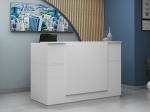 ΓΡΑΦΕΙΟ ΥΠΟΔΟΧΗΣ - RECEPTION GEMINI MEGAPAP ΧΡΩΜΑ ΛΕΥΚΟ 180X70X110ΕΚ.