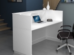ΓΡΑΦΕΙΟ ΥΠΟΔΟΧΗΣ - RECEPTION GEMINI MEGAPAP ΧΡΩΜΑ ΛΕΥΚΟ 180X70X110ΕΚ.