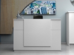 ΓΡΑΦΕΙΟ ΥΠΟΔΟΧΗΣ - RECEPTION GEMINI MEGAPAP ΧΡΩΜΑ ΛΕΥΚΟ 180X70X110ΕΚ.