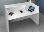 ΓΡΑΦΕΙΟ ΥΠΟΔΟΧΗΣ - RECEPTION GEMINI MEGAPAP ΧΡΩΜΑ ΛΕΥΚΟ 180X70X110ΕΚ.