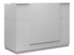 ΓΡΑΦΕΙΟ ΥΠΟΔΟΧΗΣ - RECEPTION GEMINI MEGAPAP ΧΡΩΜΑ ΛΕΥΚΟ 180X70X110ΕΚ.