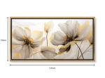 ΠΙΝΑΚΑΣ ΣΕ ΚΑΜΒΑ "ETHEREAL BLOSSOM" MEGAPAP ΨΗΦΙΑΚΗΣ ΕΚΤΥΠΩΣΗΣ ΜΕ ΚΟΡΝΙΖΑ ΧΡΩΜΑ ΧΡΥΣΟ 120X60X3ΕΚ.